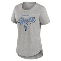 UNC Jordan Brand Women's Triblend Logo Tee