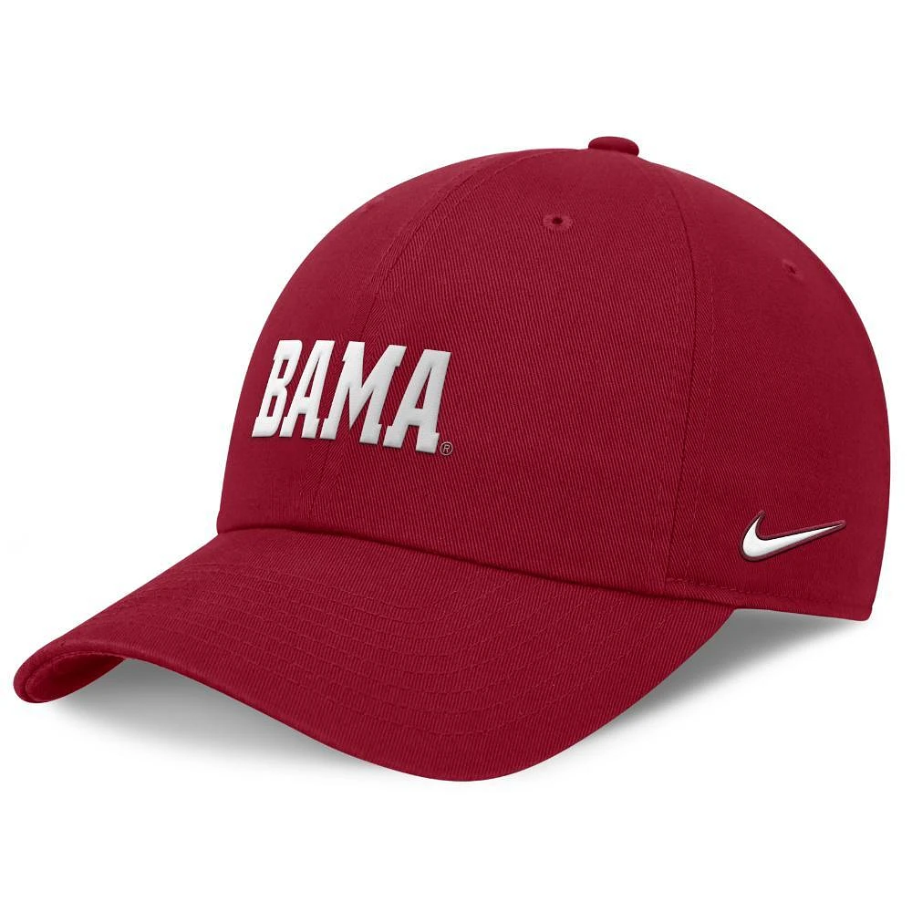 Alabama Nike Club Unstructured Tri-Glide Cap