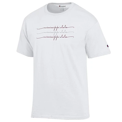 Mississippi State Champion Script Repeat Tee