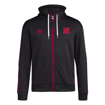 Nebraska Adidas Sideline Full Zip Jacket