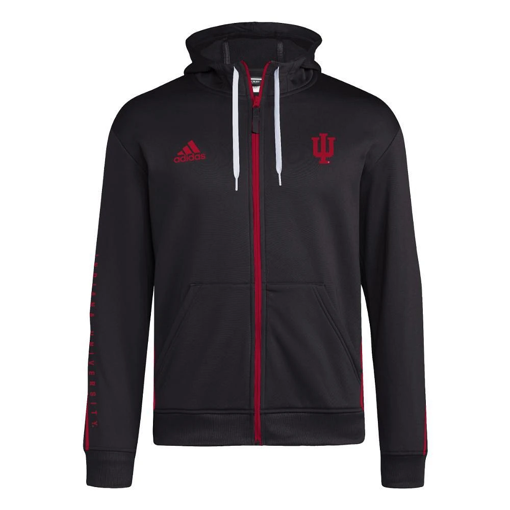 Indiana Adidas Sideline Knit Full Zip Jacket