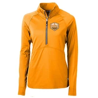 Tennessee Cutter & Buck 2024 NCAA College World Series Nat Champs Women's Eco Knit 1/2 Zip Pullover