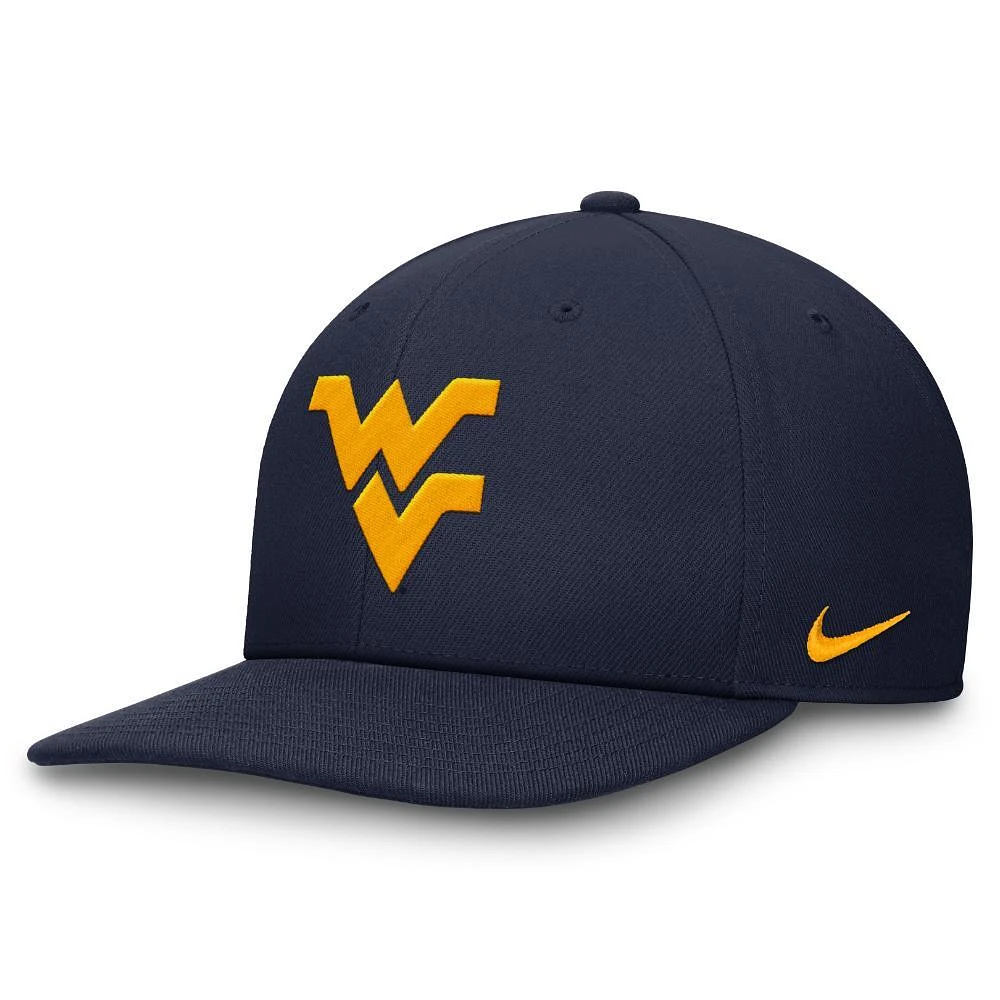 West Virginia Nike Dri-Fit Pro Structured Square Bill Cap