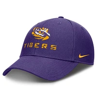 LSU Nike Rise Structured Snapback Cap