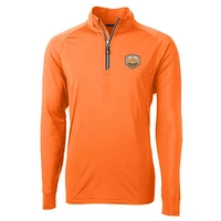 Tennessee Cutter & Buck 2024 NCAA College World Series Nat Champs Men's Ecopique Adapt 1/2 Zip Pullover