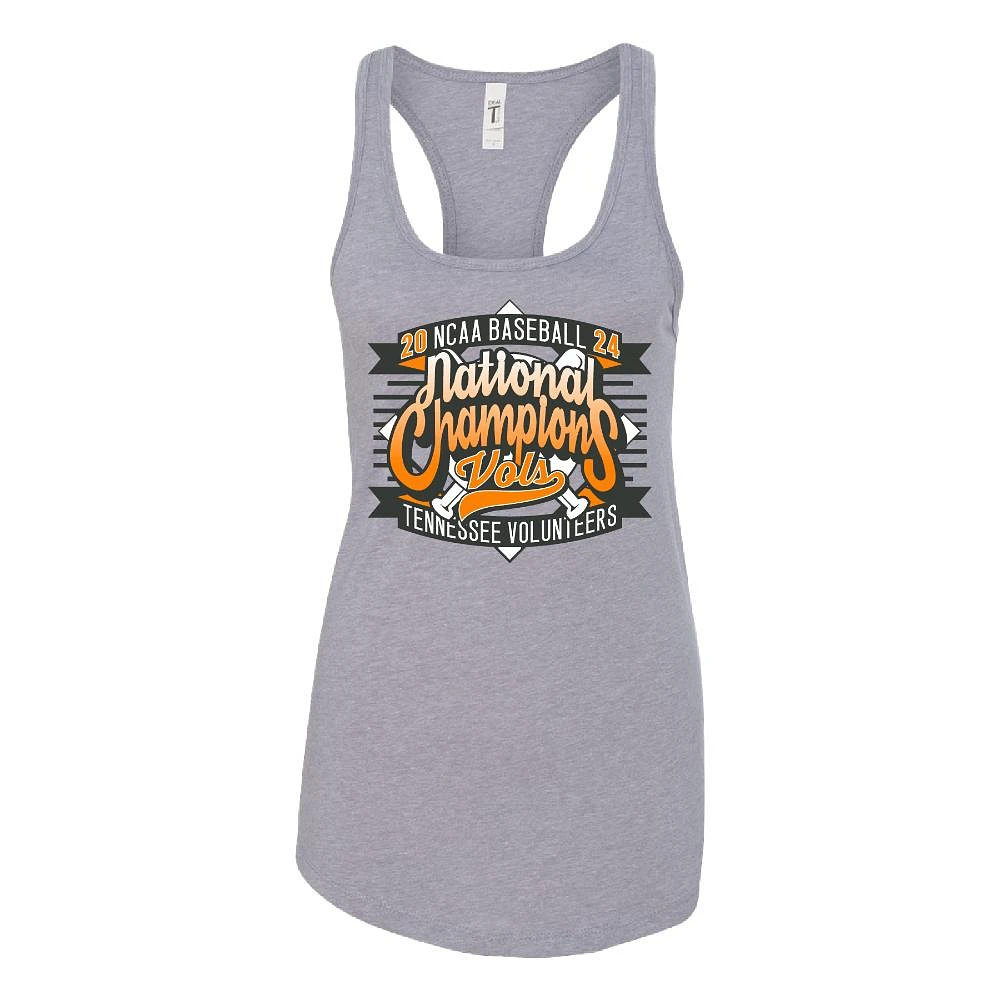 Tennessee 2024 NCAA College World Series Nat Champs Baseball Women's Racerback Tank Top