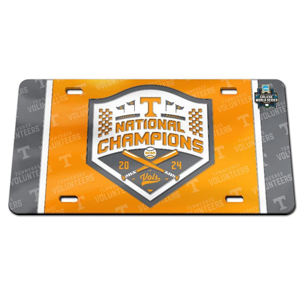 Tennessee 2024 NCAA College World Series Nat Champ License Plate