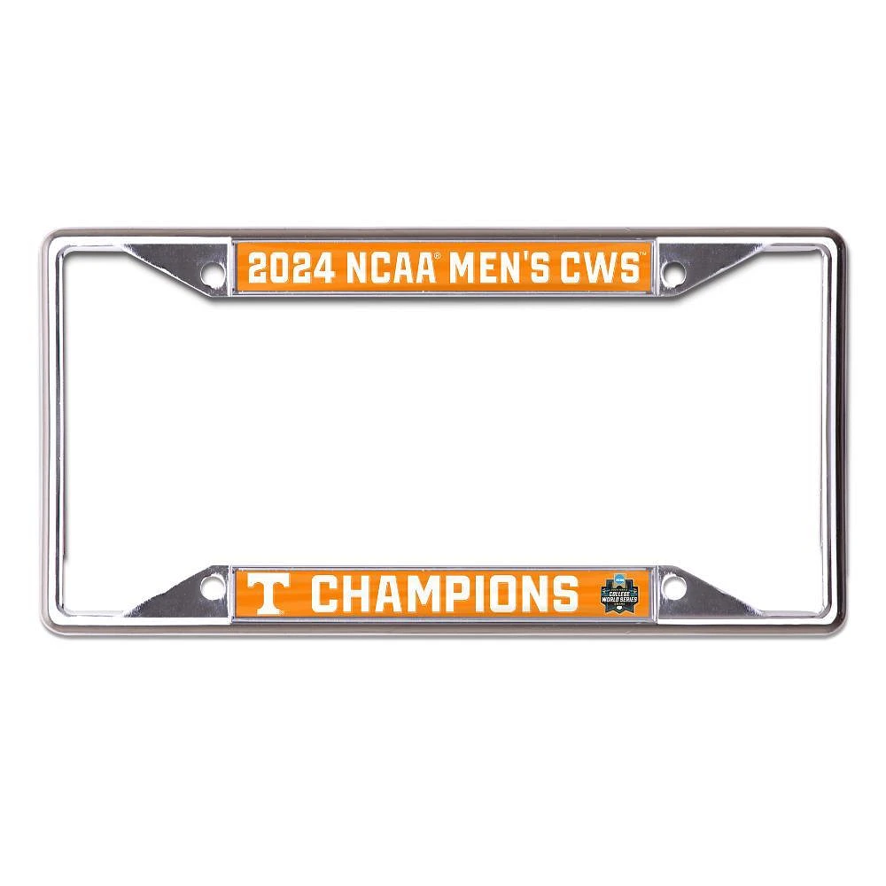 Tennessee 2024 NCAA College World Series Nat Champ License Plate Frame