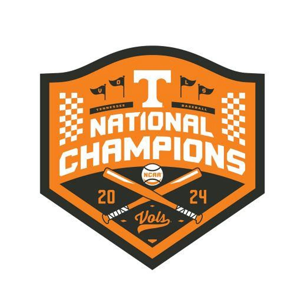 Tennessee 2024 NCAA Baseball National Champions Shield Acrylic Logo