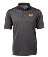 Tennessee Cutter & Buck 2024 NCAA CWS National Champs Men's Big Tall Virtue Eco Micro Stripe Polo