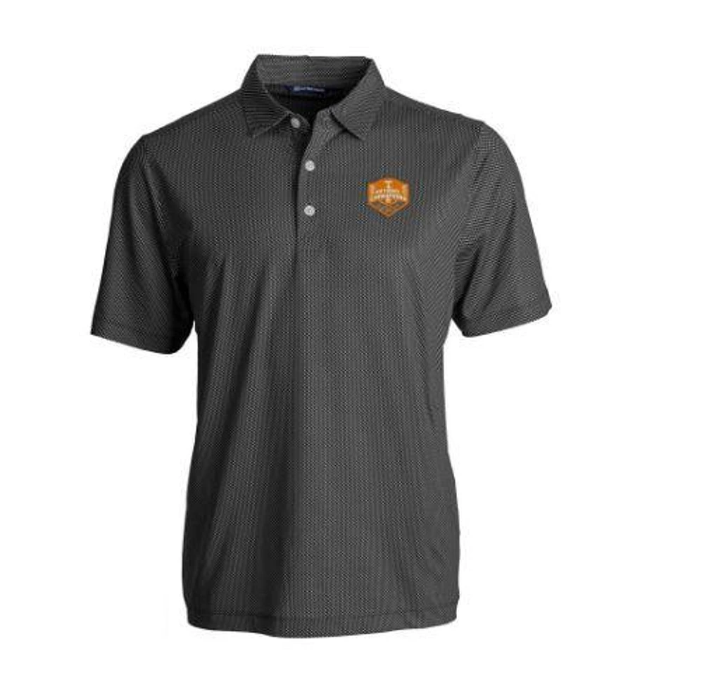 Tennessee Cutter & Buck 2024 NCAA CWS National Champs Men's Big Tall Pike Symmetry Print Polo