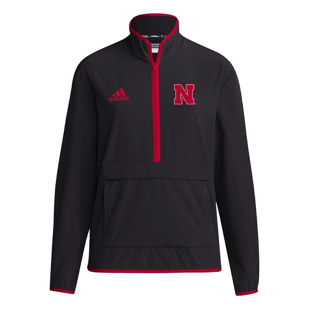 Nebraska Adidas Women's 1/4 Zip Pullover