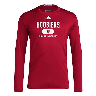 Indiana Adidas Sideline Training Long Sleeve Tee