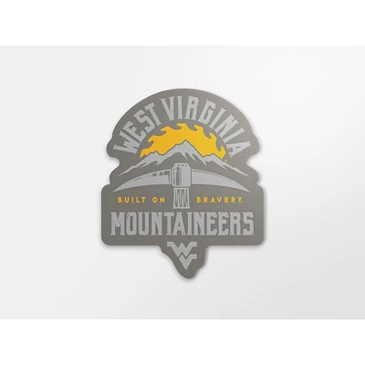 West Virginia Mountaineers Built on Bravery Decal