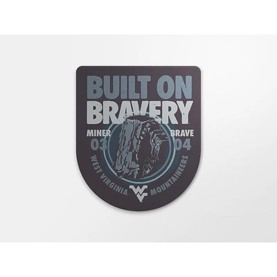 West Virginia Built on Bravery Miner Decal