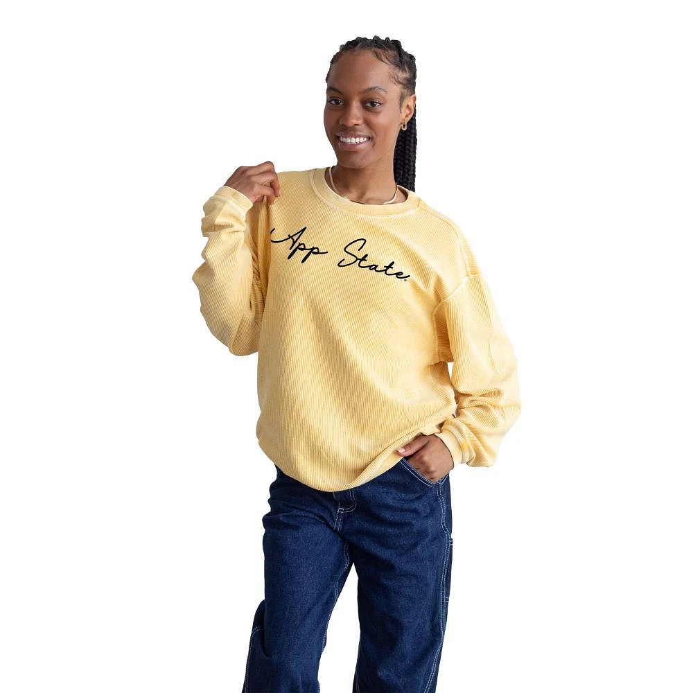 App State Chicka-D Heavy Script Corded Sweatshirt