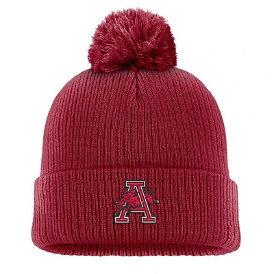 Arkansas Vault Nike Solid Peak Pom Beanie