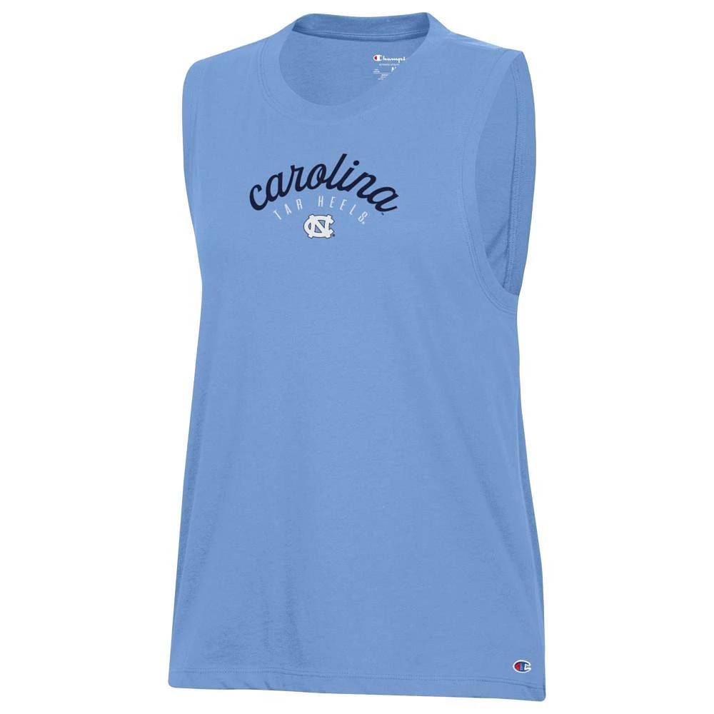 UNC Champion Women's Core Muscle Script Arch Tank Top