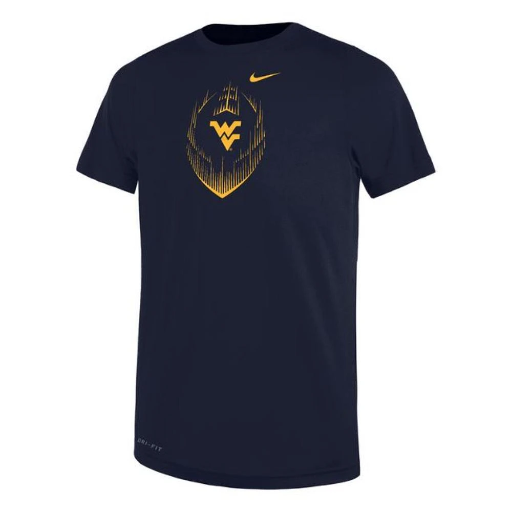 West Virginia Nike Kids Legend Football Tee