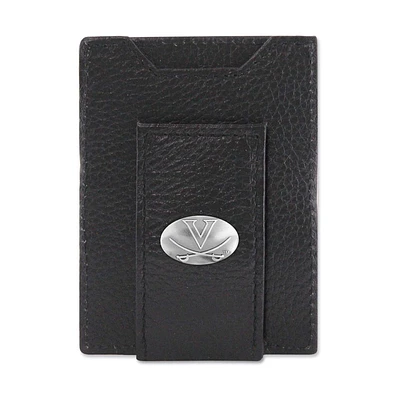 Virginia Zep-Pro Zep-Pro Black Leather Concho Front Pocket Wallet