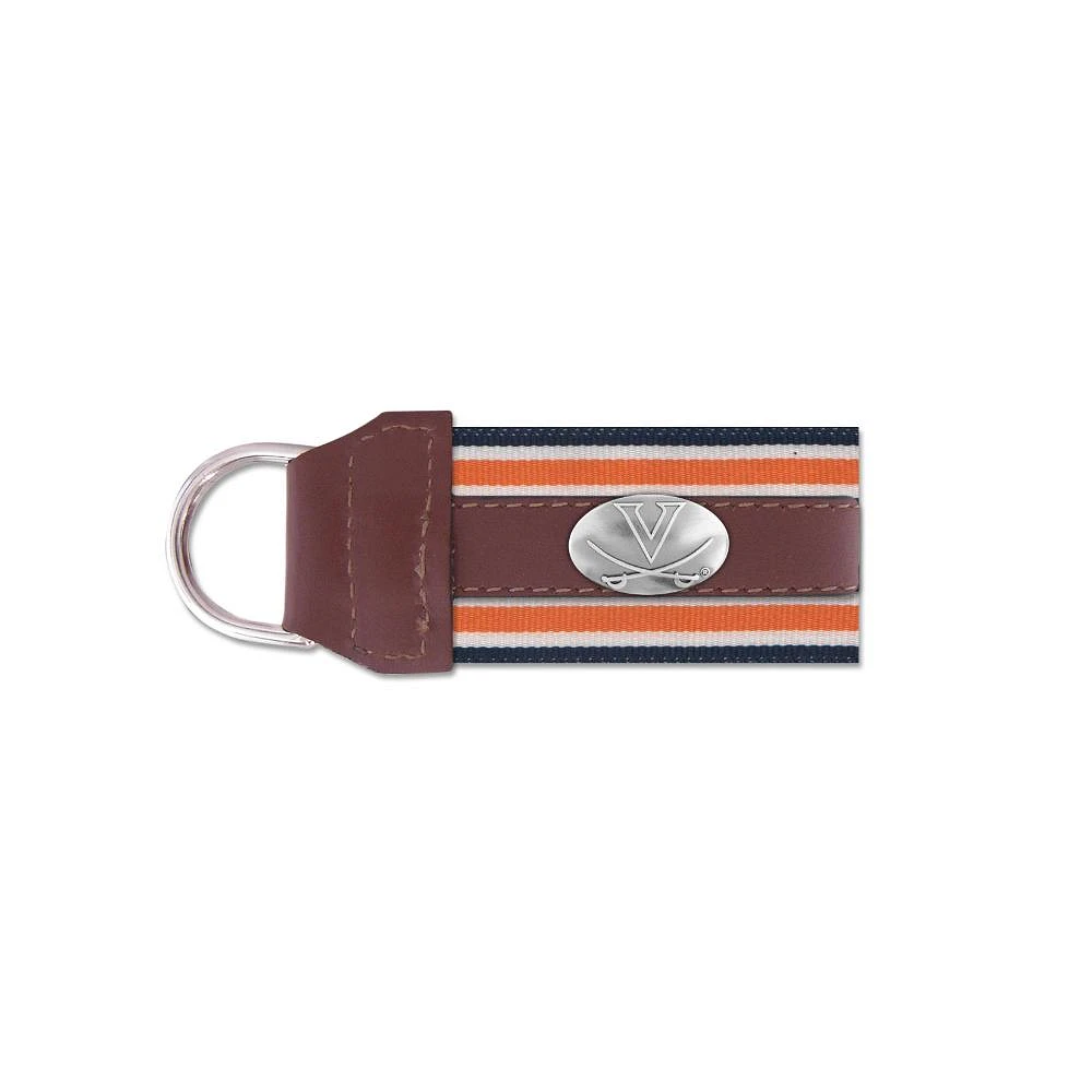 Virginia Zep-Pro Leather Concho Keychain