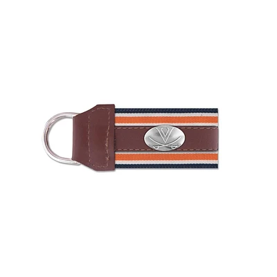 Virginia Zep-Pro Leather Concho Keychain