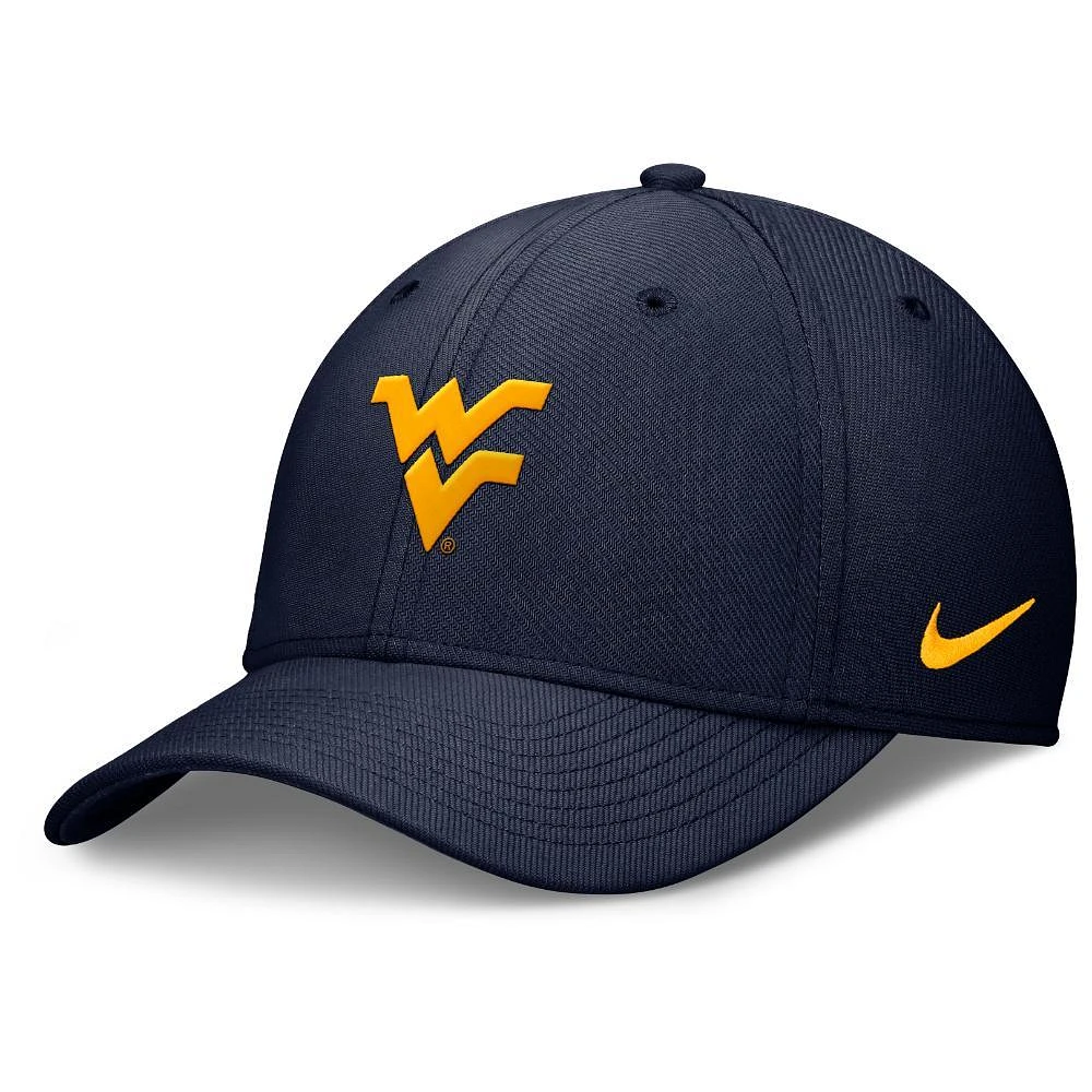 West Virginia Nike Rise Structured Swooshflex Cap