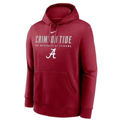 Alabama Nike Mascot Straight Club Fleece Hoodie