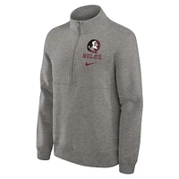 Florida State Nike 1/2 Zip Pullover Club Fleece