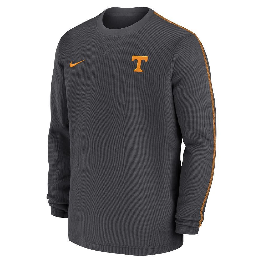 Tennessee Nike Sideline Coach Long Sleeve Crew Top