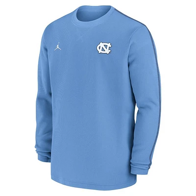 UNC Jordan Brand Sideline Coach Long Sleeve Crew Top