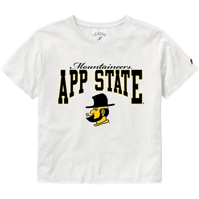 App State League Women's Clothesline Cotton Crop Tee