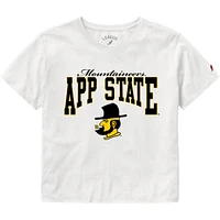 App State League Women's Clothesline Cotton Crop Tee