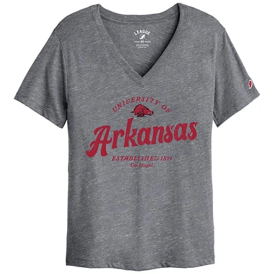 Arkansas League Women's Intramural Boyfriend V-Neck Top