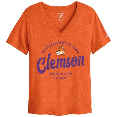 Clemson League Women's Intramural Boyfriend V-Neck Top