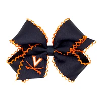 Virginia Wee Ones Medium Moonstitch Embroidered Logo Bow