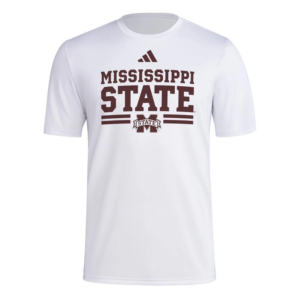 Mississippi State Adidas Strategy Pregame Tee