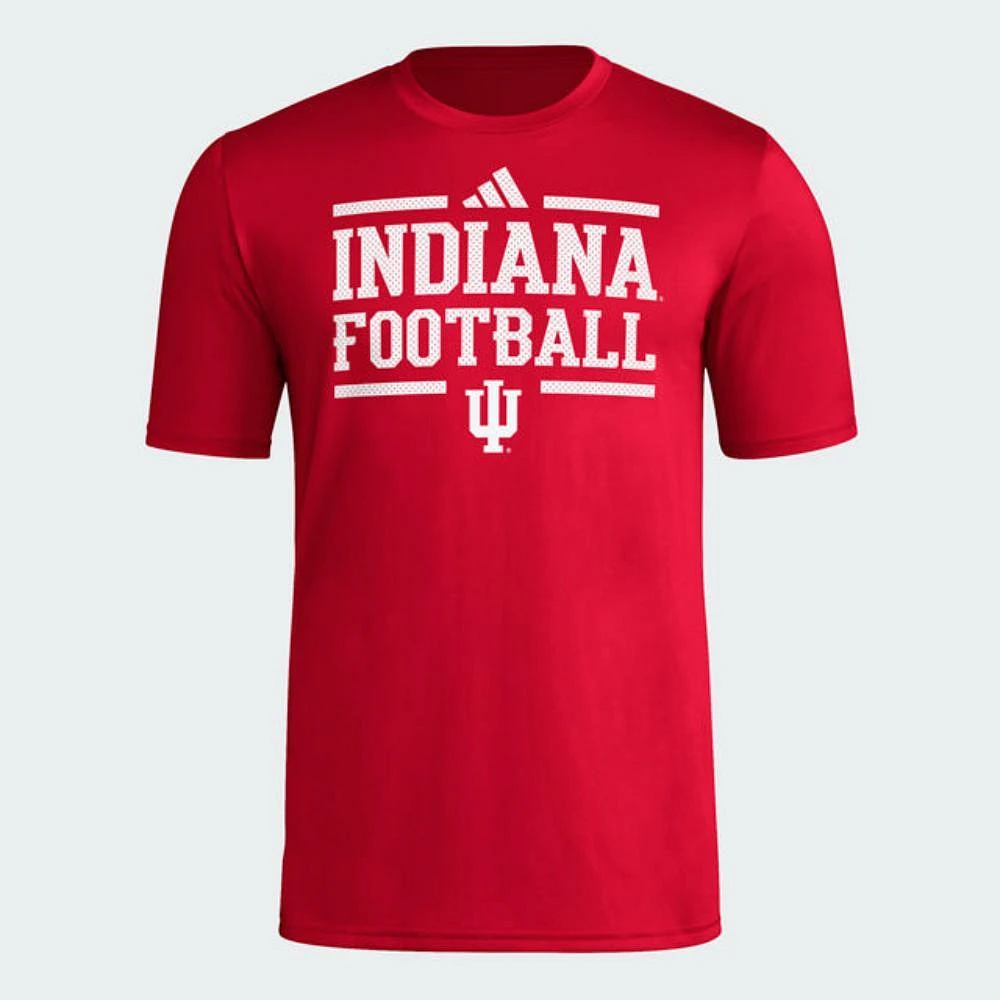 Indiana Adidas Practice Football Pregame Tee