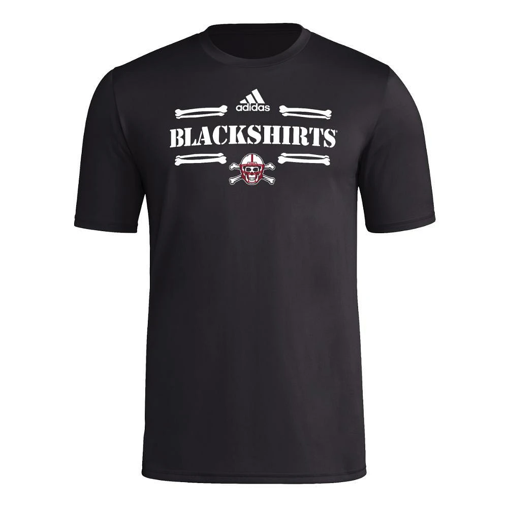 Nebraska Adidas Blackshirts Pregame Tee