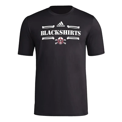 Nebraska Adidas Blackshirts Pregame Tee