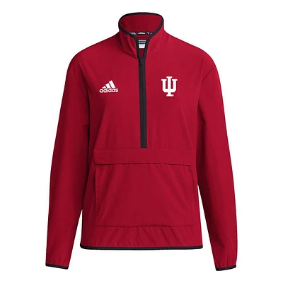 Indiana Adidas Women's Long Sleeve 1/4 Zip