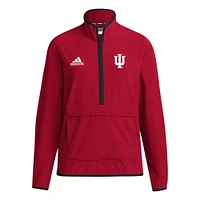 Indiana Adidas Women's Long Sleeve 1/4 Zip