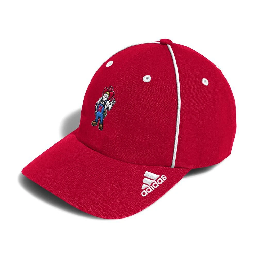 Nebraska Adidas Herbie Adjustable Slouch Cap