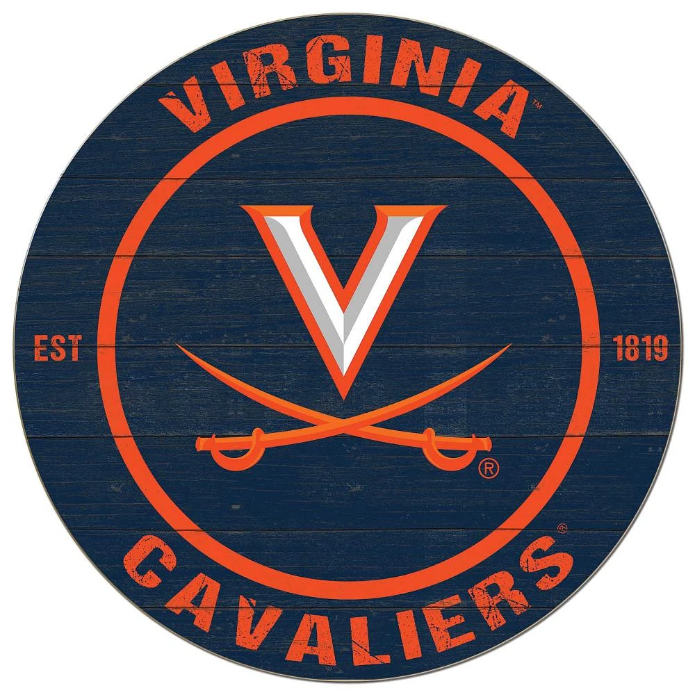 Virginia 20x20 Primary Logo Circle Sign