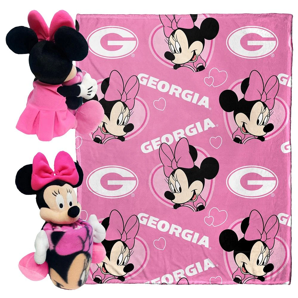 Georgia Northwest Pennant Minnie Pillow & Silk Throw Set