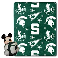 Michigan State Northwest Pennant Mickey Pillow & Silk Throw Set