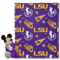 LSU Northwest Pennant Mickey Pillow & Silk Throw Set