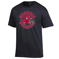 Georgia Champion Circle with Helmet Over Field Tee