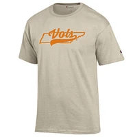 Tennessee Champion Logo Over State Tee