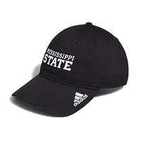 Mississippi State Adidas Wordmark Adjustable Slouch Cap